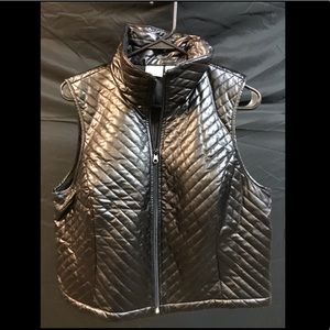 Chico’s mid-length black vest Size 2.